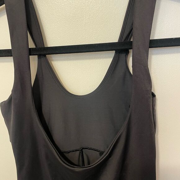 TC Fine Intimates black Firm Control Open-Bust One piece Bodysuit sz L shapewear - Picture 6 of 8